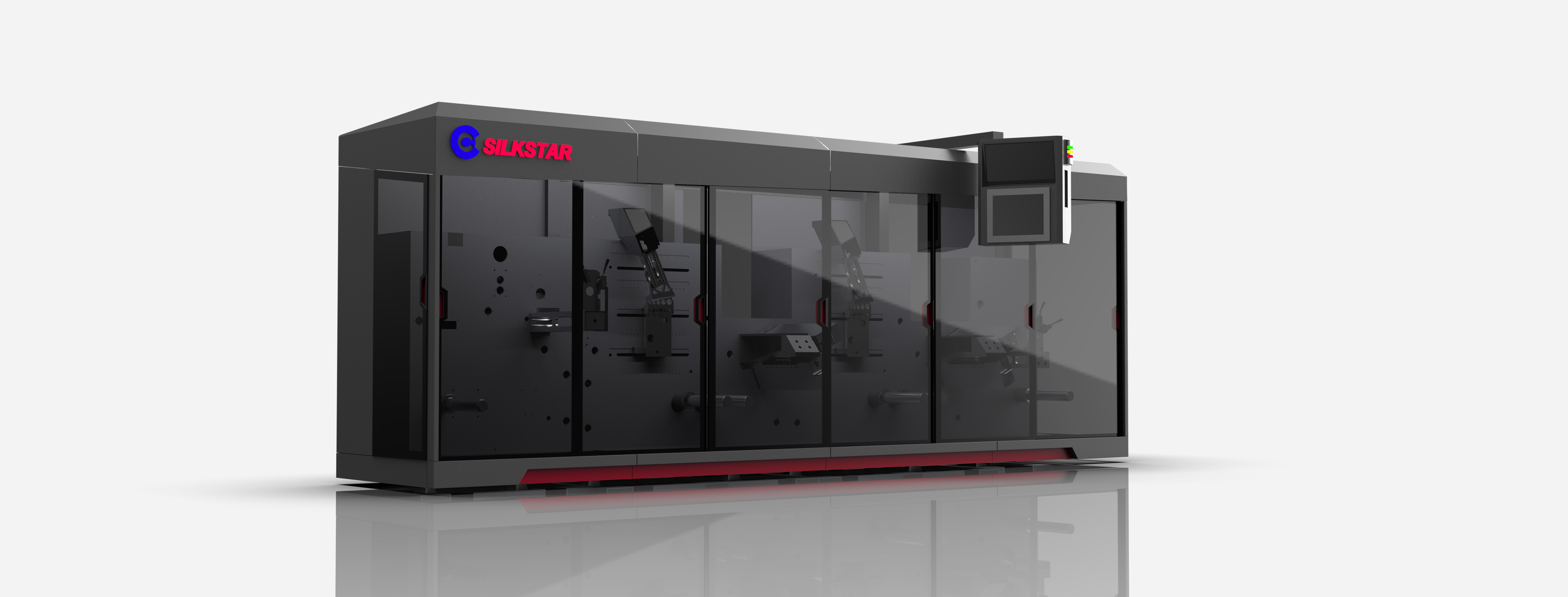 嘉州機械 - CS-350R 高速卷對卷全自動網版印刷機